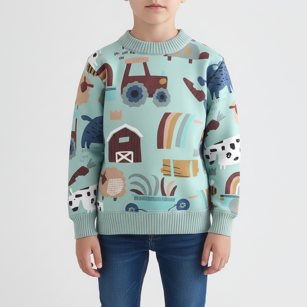 Nordspur | Kids Cartoon Print Sweater