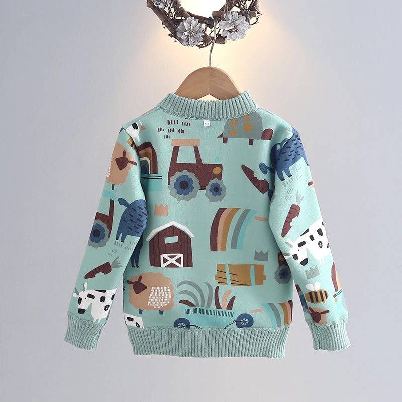 Nordspur | Kids Cartoon Print Sweater