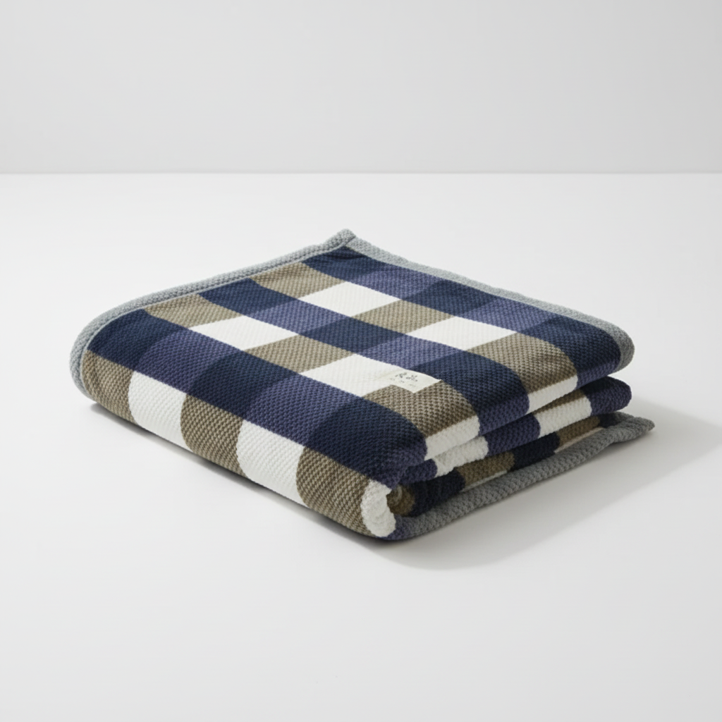 Nordspur | Knitted Chenille Throw Blanket