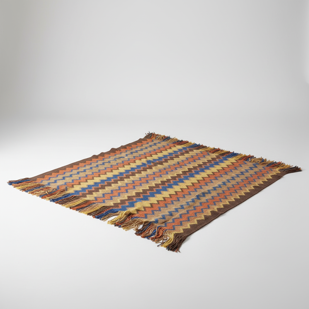 Nordspur | Knitted Geometric Throw Blanket