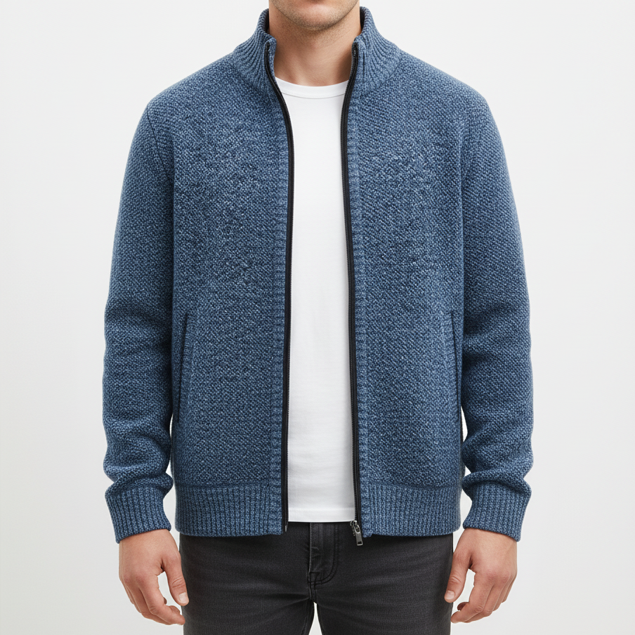 Nordspur | Knitted Zip Front Cardigan