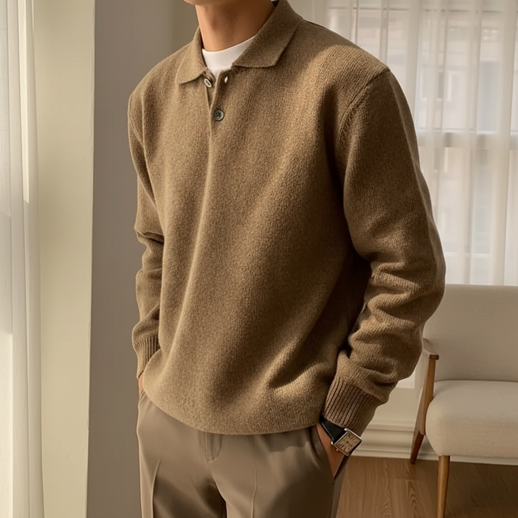 Nordspur | Korean Polo Neck Sweater