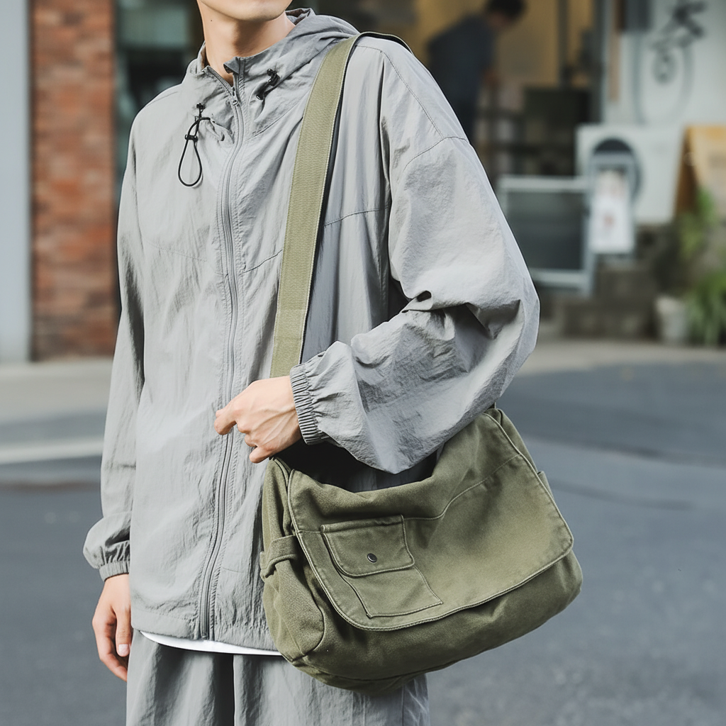Nordspur | Large Canvas Messenger Bag