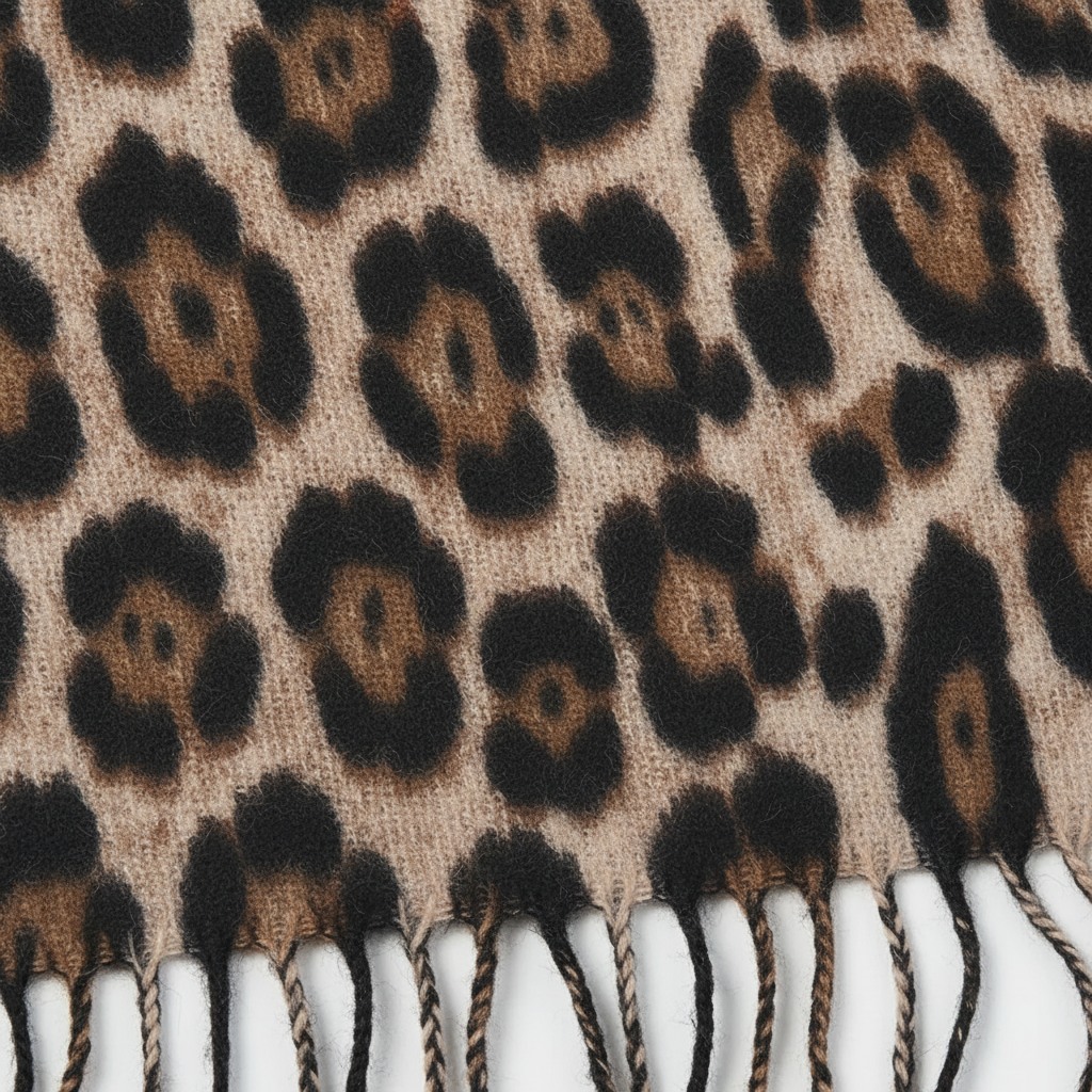 Nordspur | Leopard Print Winter Shawl