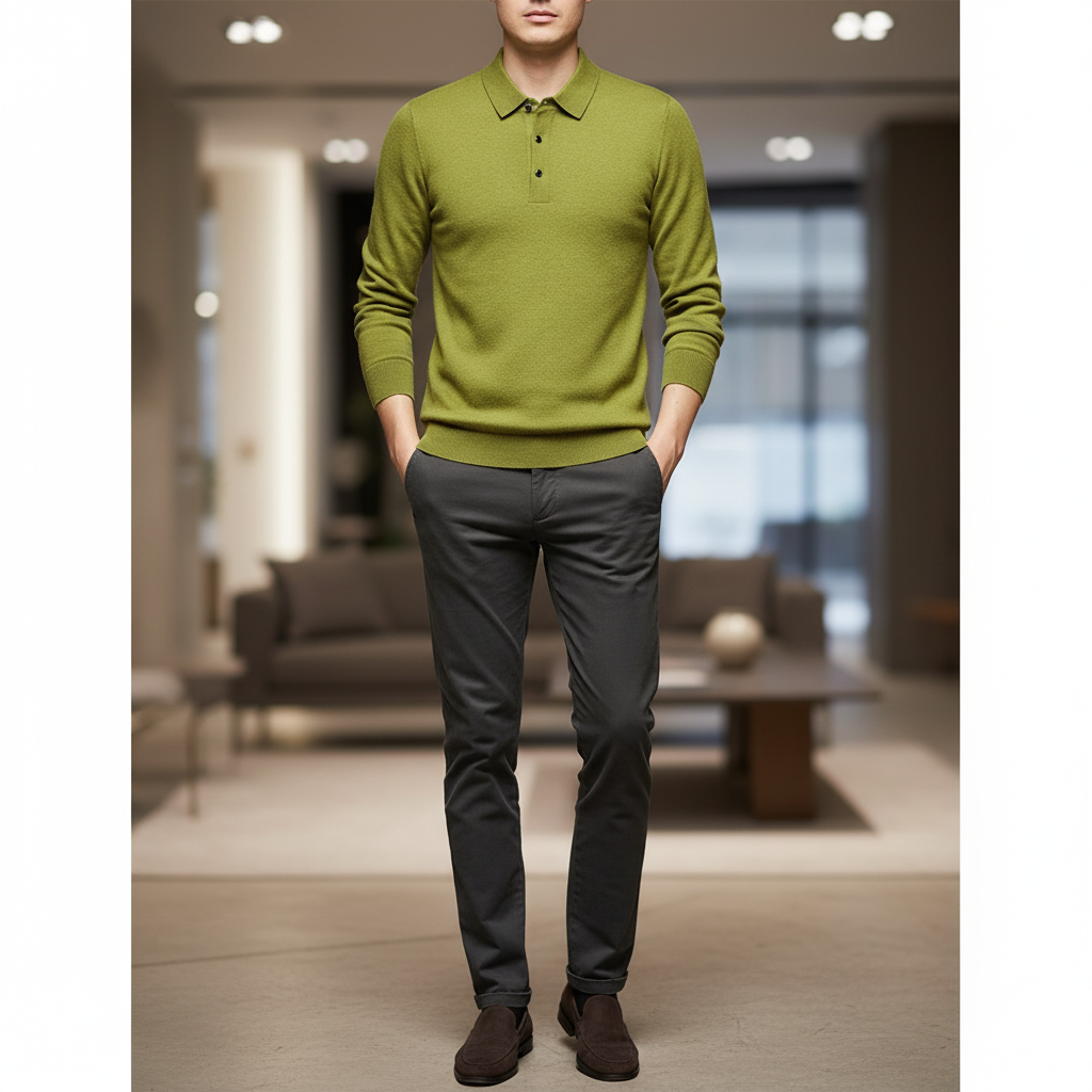 Nordspur | Long Sleeve Knit Polo