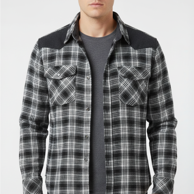 Nordspur | Long Sleeve Plaid Flannel Shirt