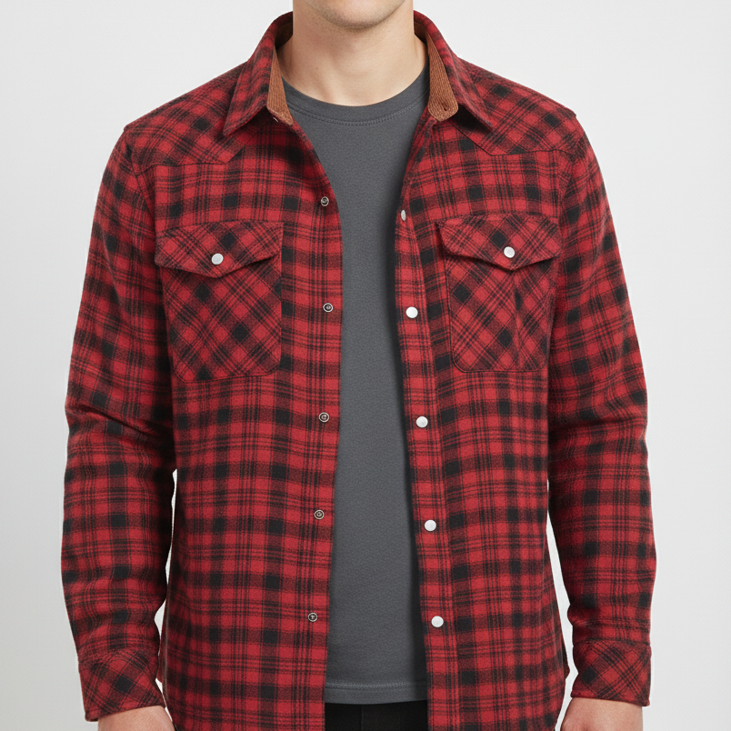 Nordspur | Long Sleeve Plaid Flannel Shirt