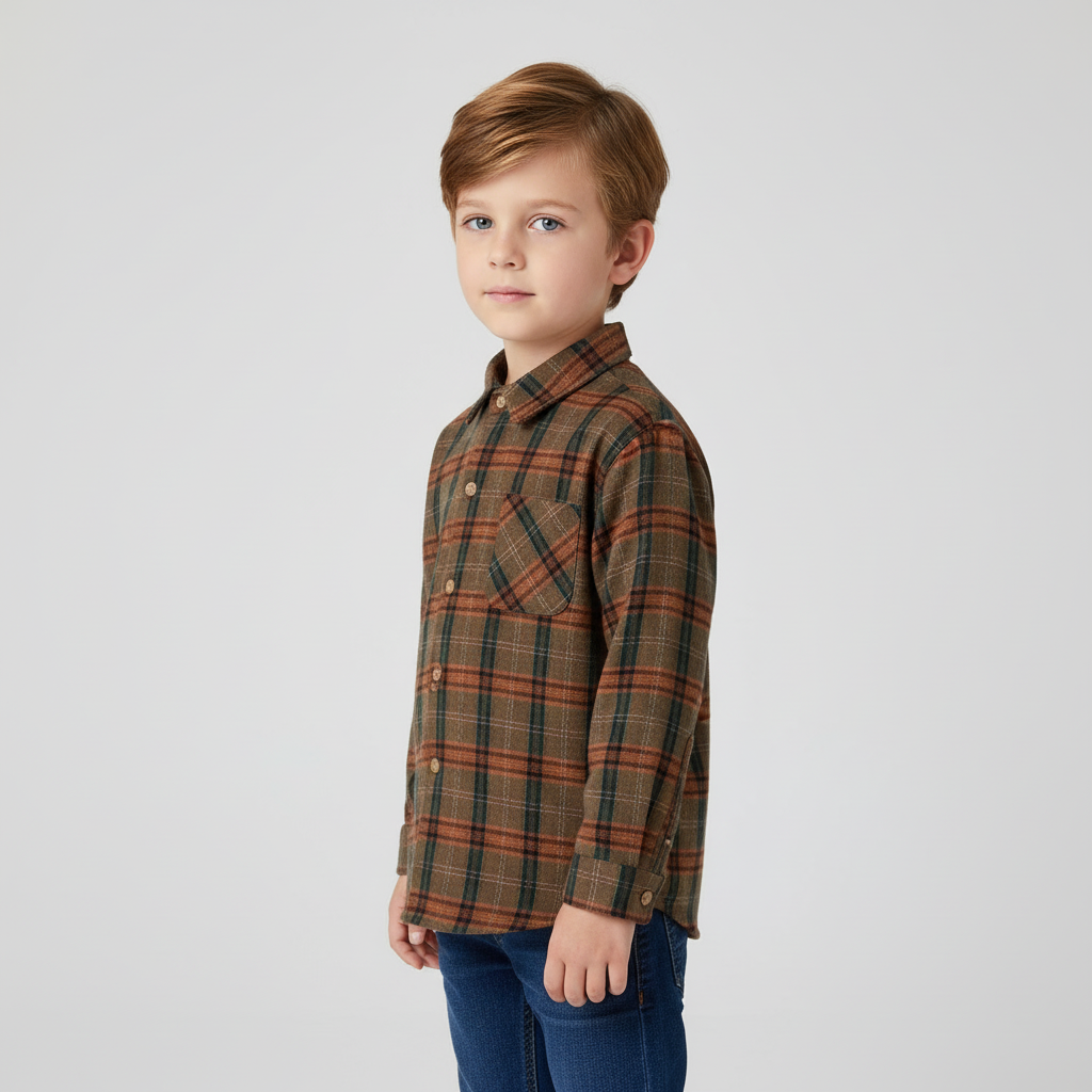 Nordspur | Long Sleeve Plaid Shirt