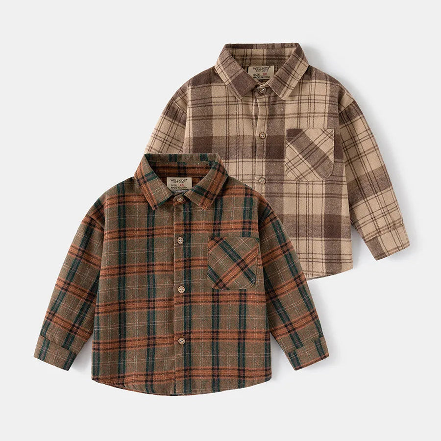 Nordspur | Long Sleeve Plaid Shirt
