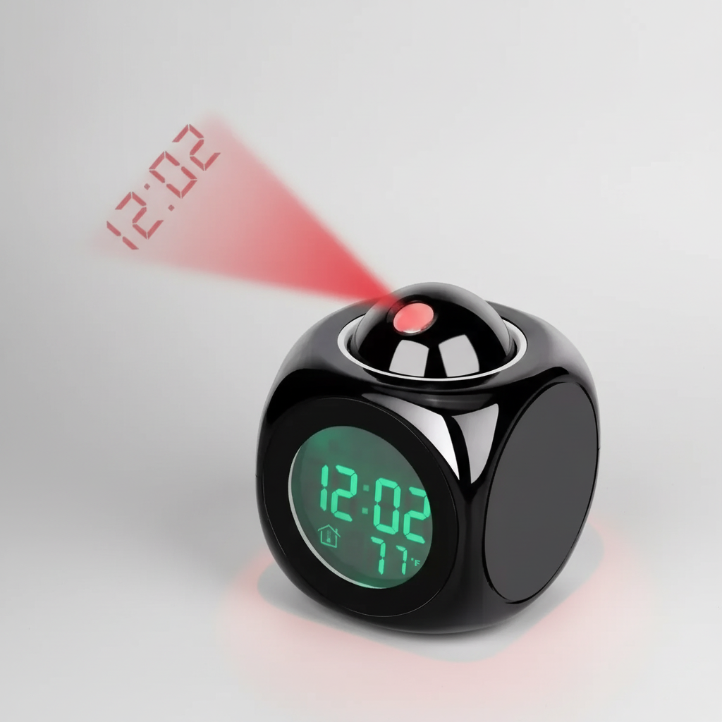 Nordspur | LuminovaCube Digital Projection Alarm Clock