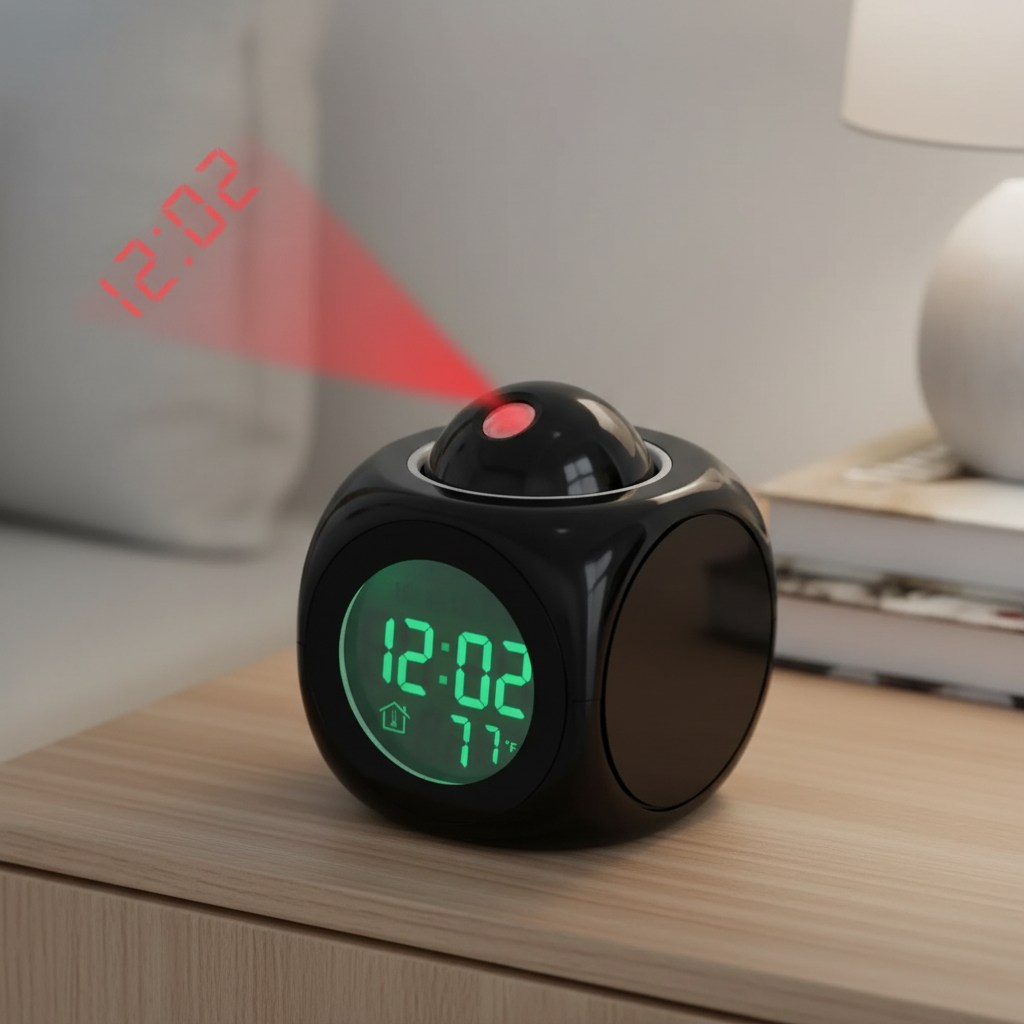 Nordspur | LuminovaCube Digital Projection Alarm Clock