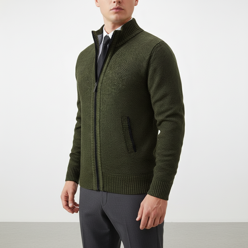 Nordspur | Men Casual Zip Cardigan