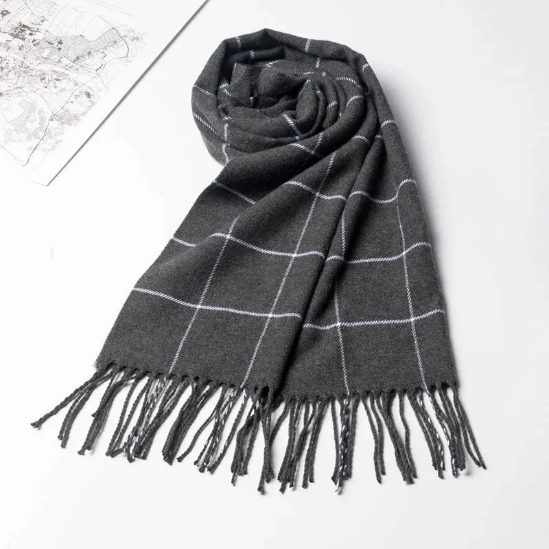 Nordspur | Men's Long Plaid Scarf