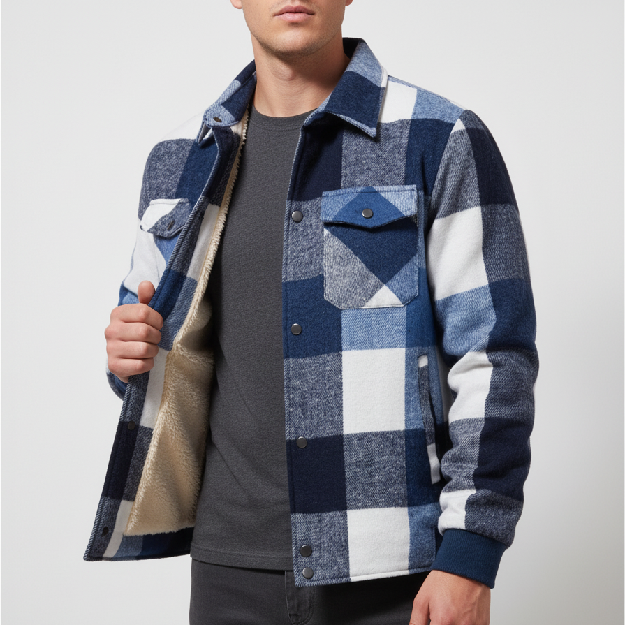 Nordspur | Men S Plaid Shirt Jacket