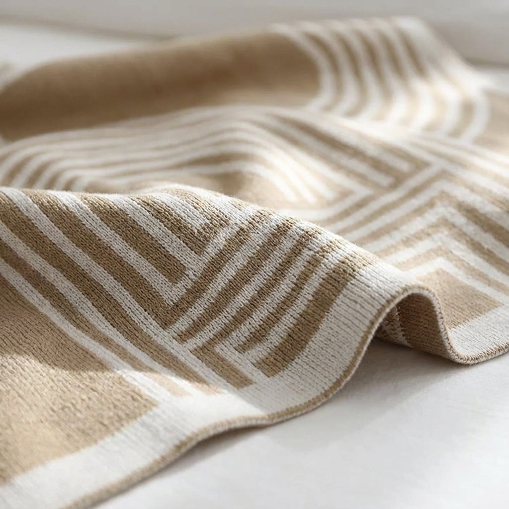 Nordspur | Nordiva Modern Geometric Throw Blanket
