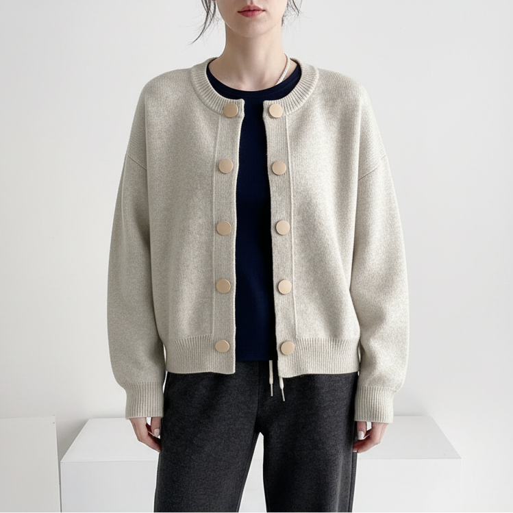 Nordspur | O Neck Knitted Cardigan