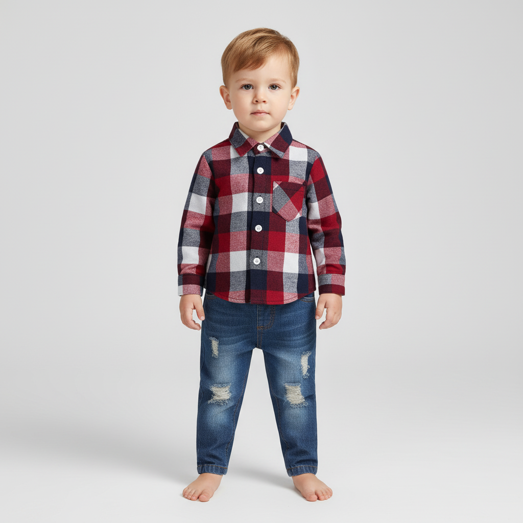 Nordspur | Plaid Flannel Shirt Set