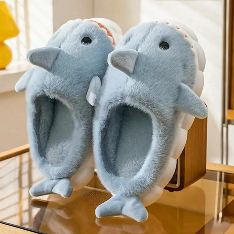 Nordspur | Plush Cartoon Shark Slippers