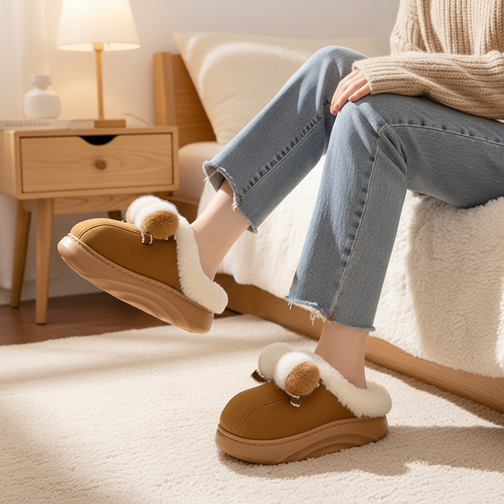 Nordspur | Plush Faux Fur Slippers