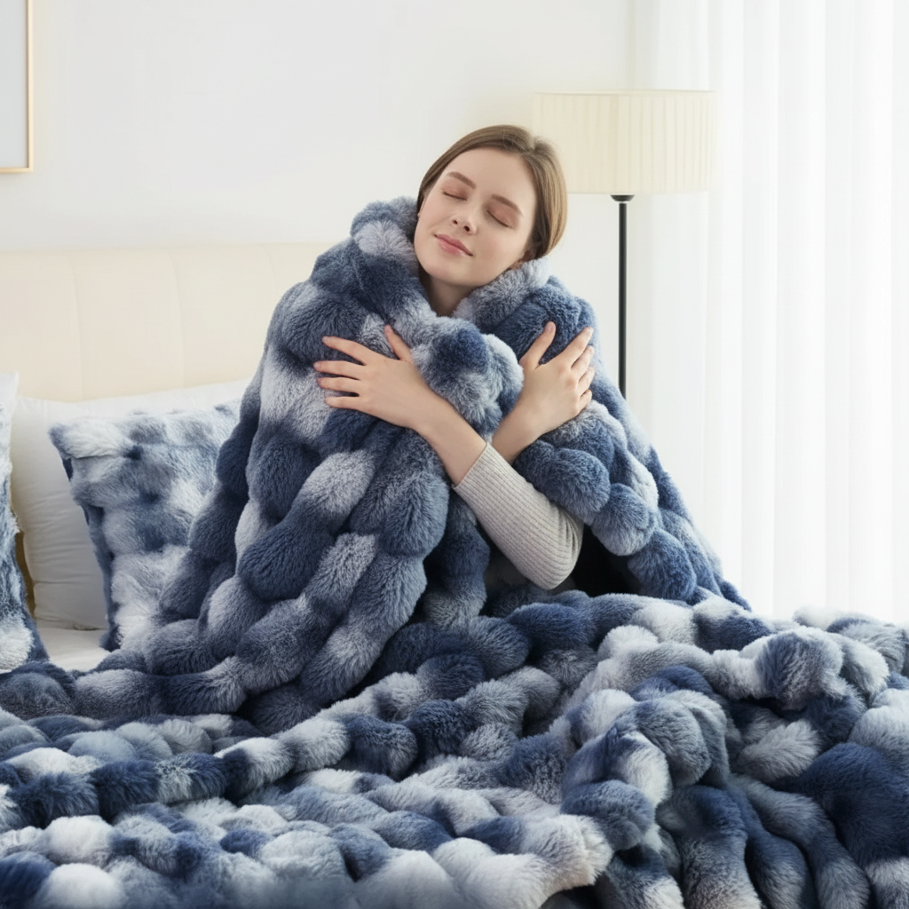 Nordspur | Plush Faux Rabbit Throw