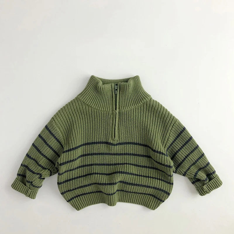 Nordspur | Rib Knit Half Zip Sweater
