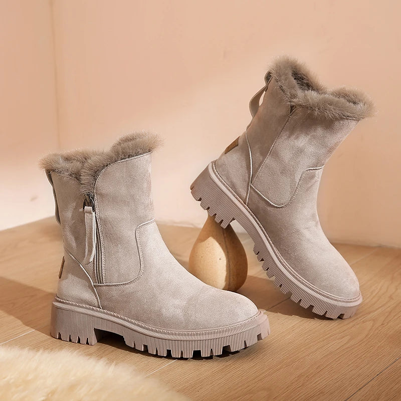 Nordspur | Short Plush Suede Boots