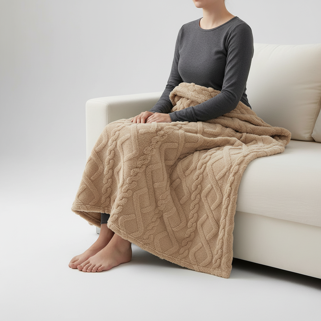 Nordspur | Single Layer Coral Fleece Throw