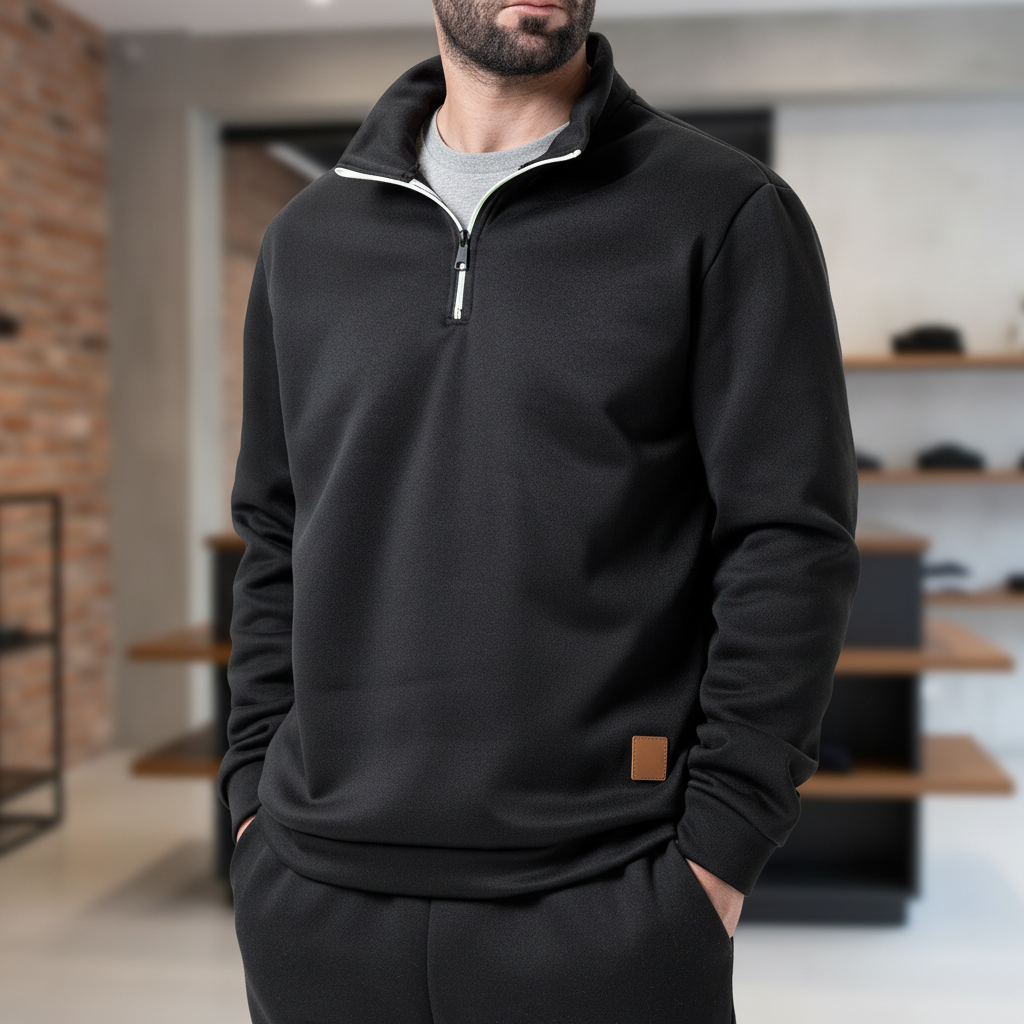 Nordspur | Slim Fit Quarter Zip Pullover