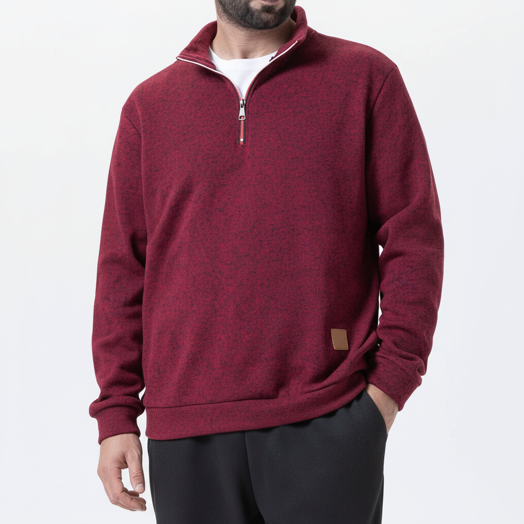 Nordspur | Slim Fit Quarter Zip Pullover