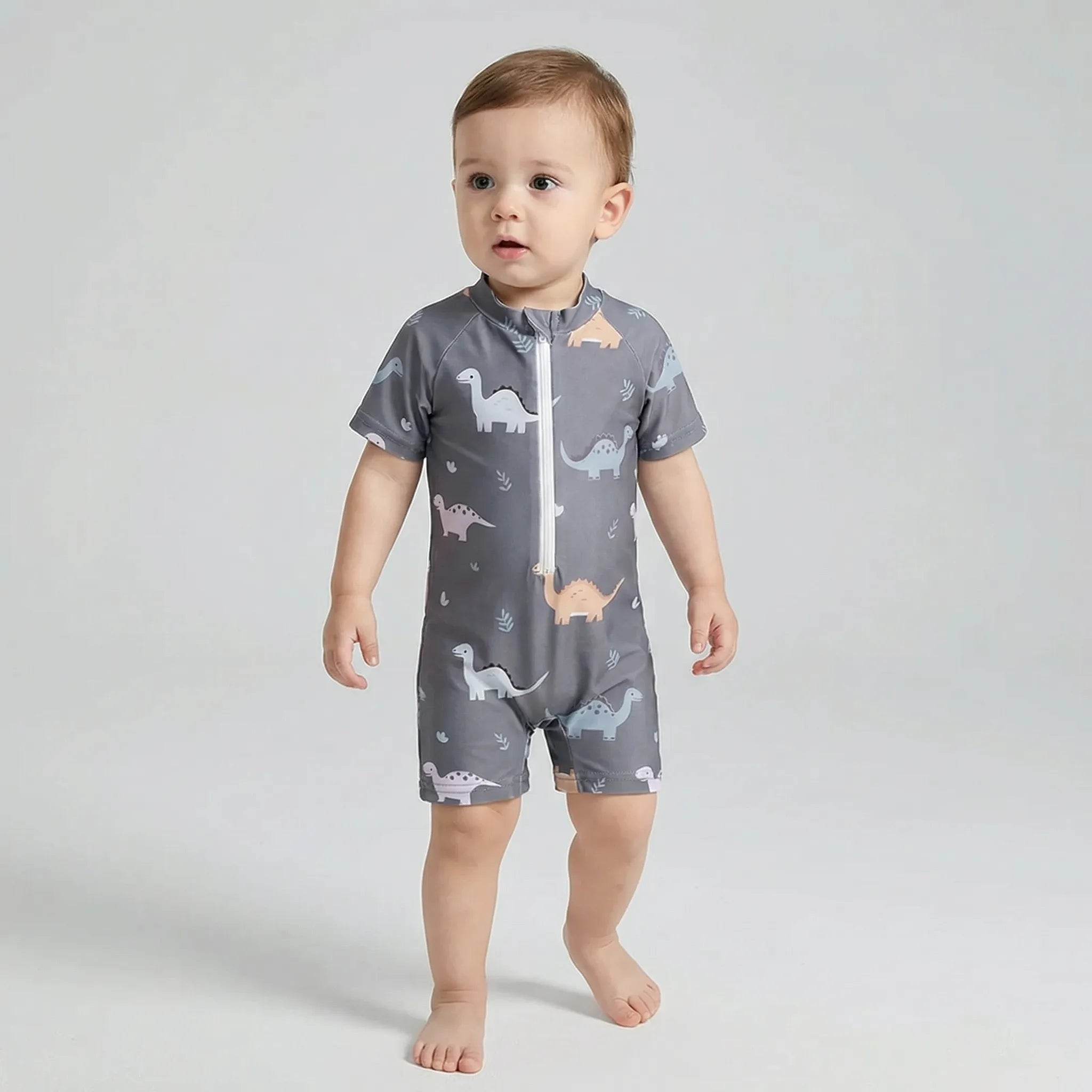 Nordspur | Splashosaur Short Sleeve Zip Romper