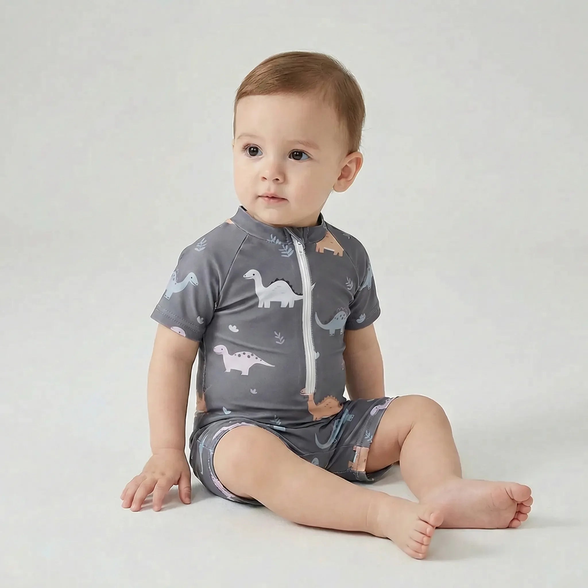 Nordspur | Splashosaur Short Sleeve Zip Romper