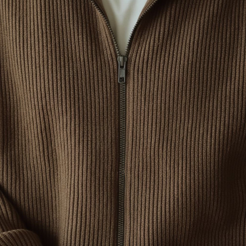 Nordspur | Thick Knitted Zip Cardigan