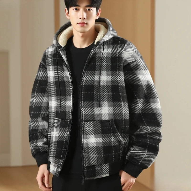 Nordspur | Thick Plaid Fleece Jacket