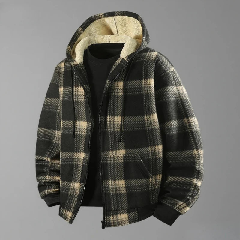 Nordspur | Thick Plaid Fleece Jacket