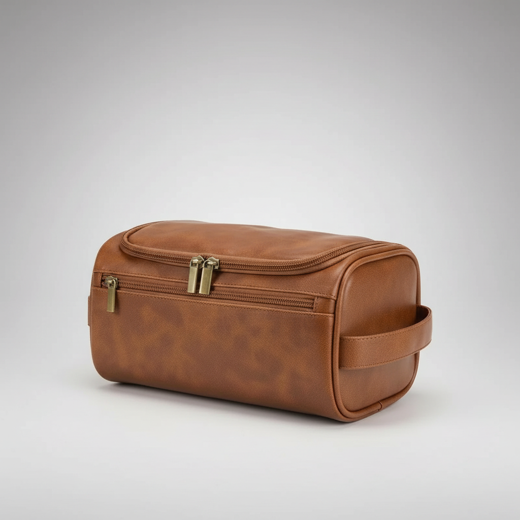 Nordspur | Travento Vintage Style PU Leather Washbag