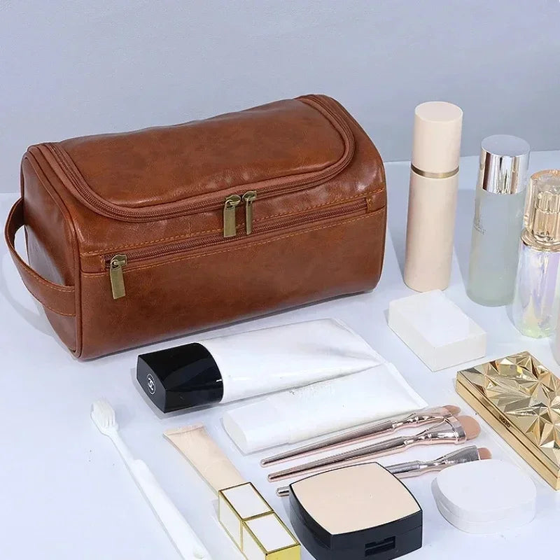 Nordspur | Travento Vintage Style PU Leather Washbag