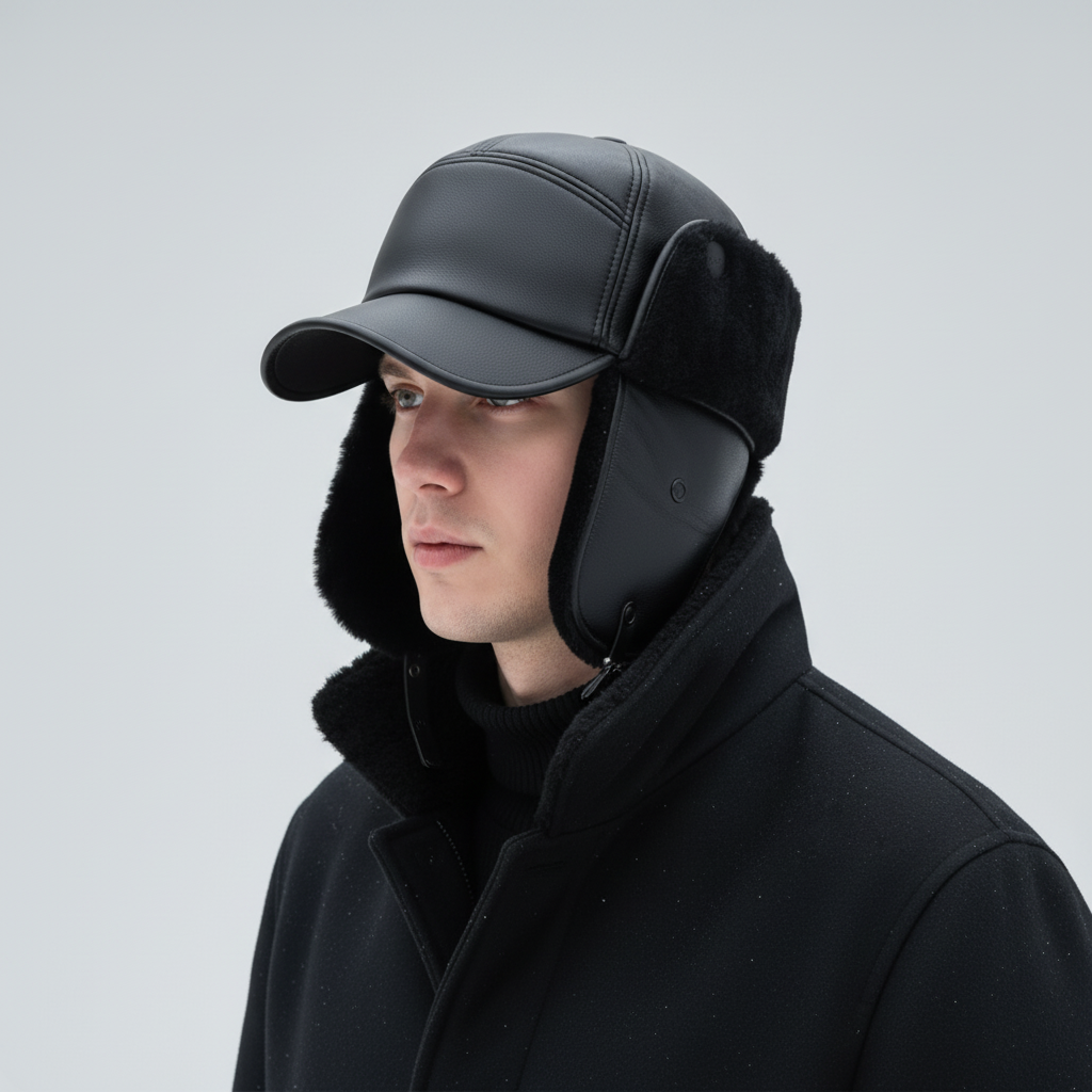 Nordspur | Vegan Leather Winter Cap