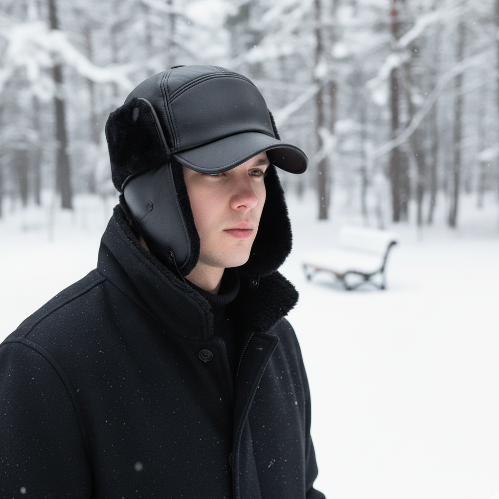 Nordspur | Vegan Leather Winter Cap