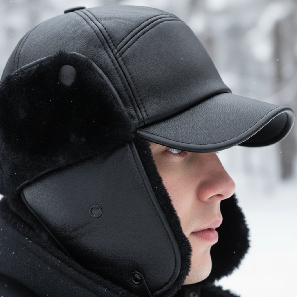 Nordspur | Vegan Leather Winter Cap