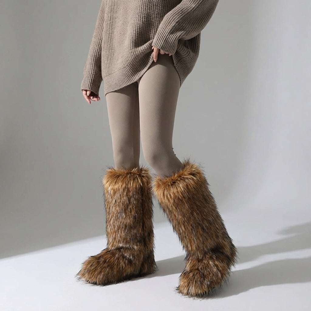 Nordspur | Velorose Knee High Fuzzy Boots