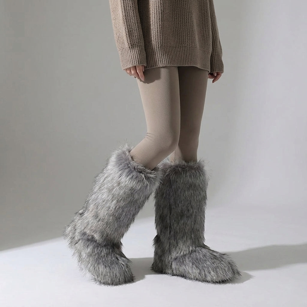 Nordspur | Velorose Knee High Fuzzy Boots