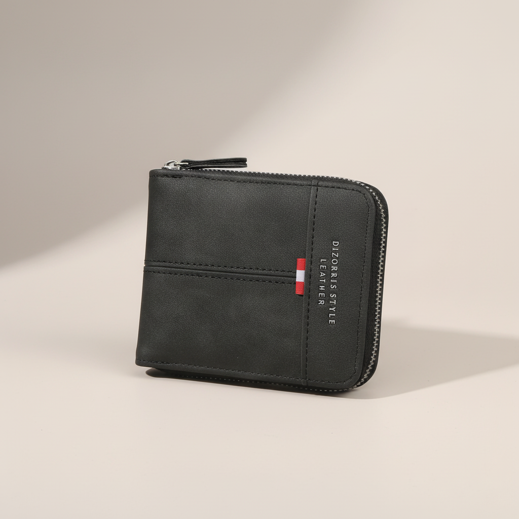 Nordspur | Vexirot Compact Horizontal Zip Wallet
