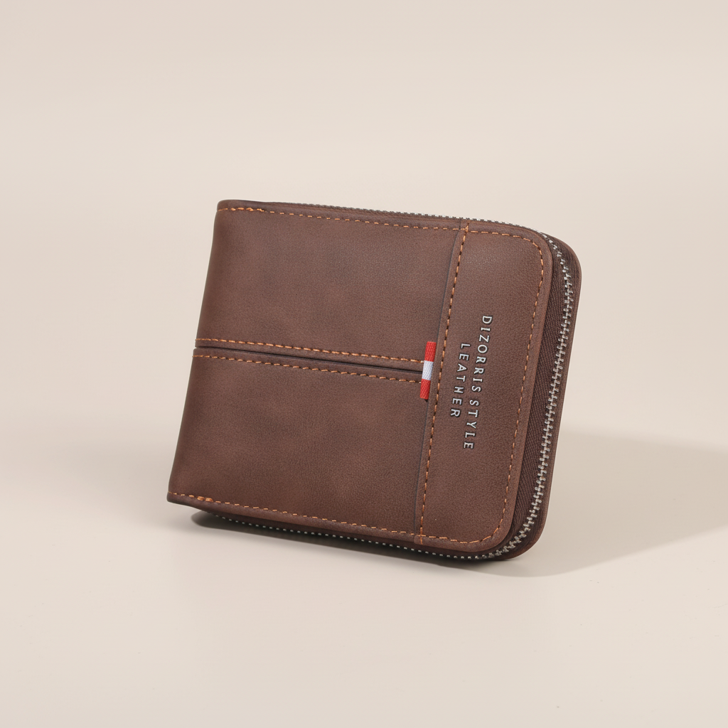 Nordspur | Vexirot Compact Horizontal Zip Wallet