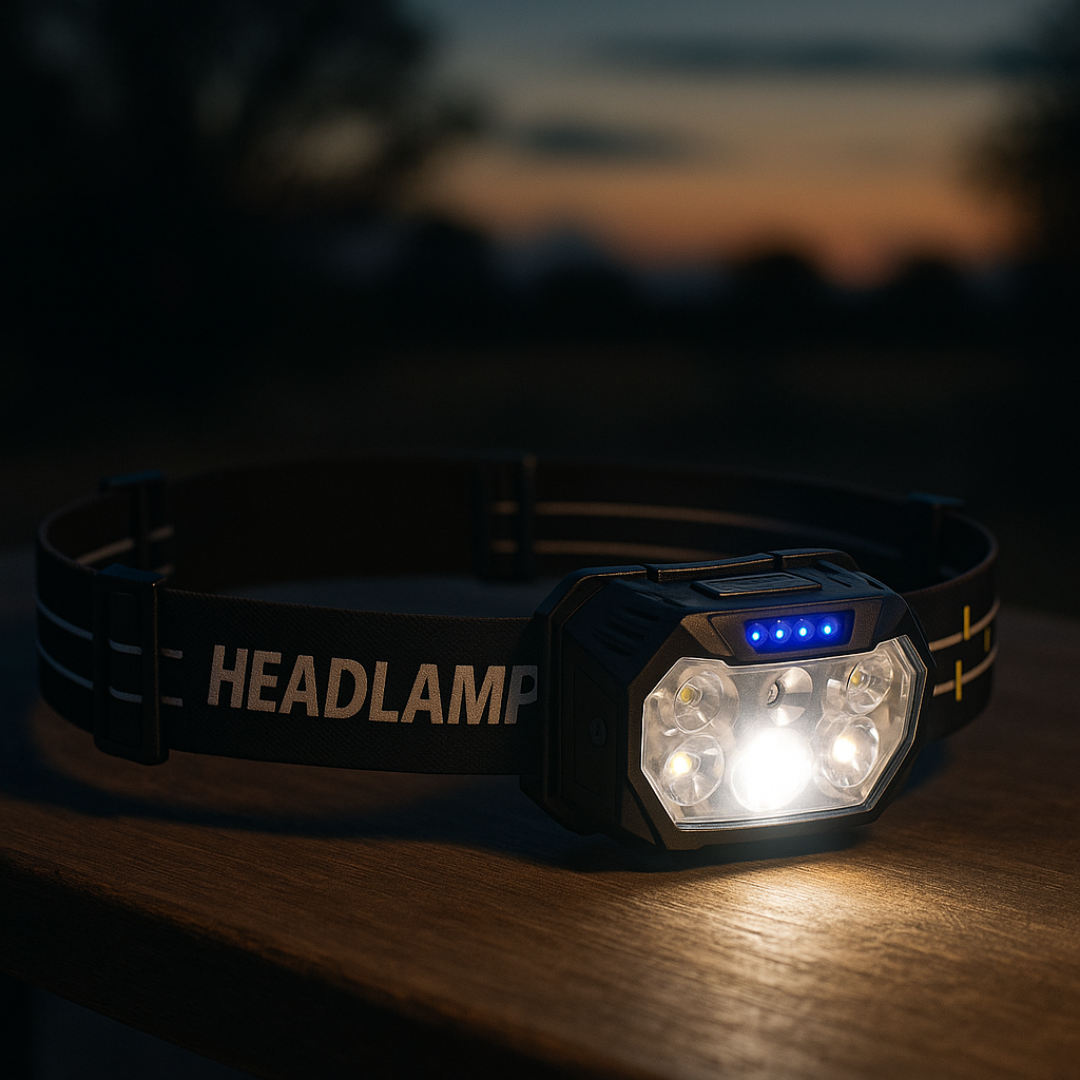 LED Headlamp 9-fold with Sensor & USB – ProBeam 6X