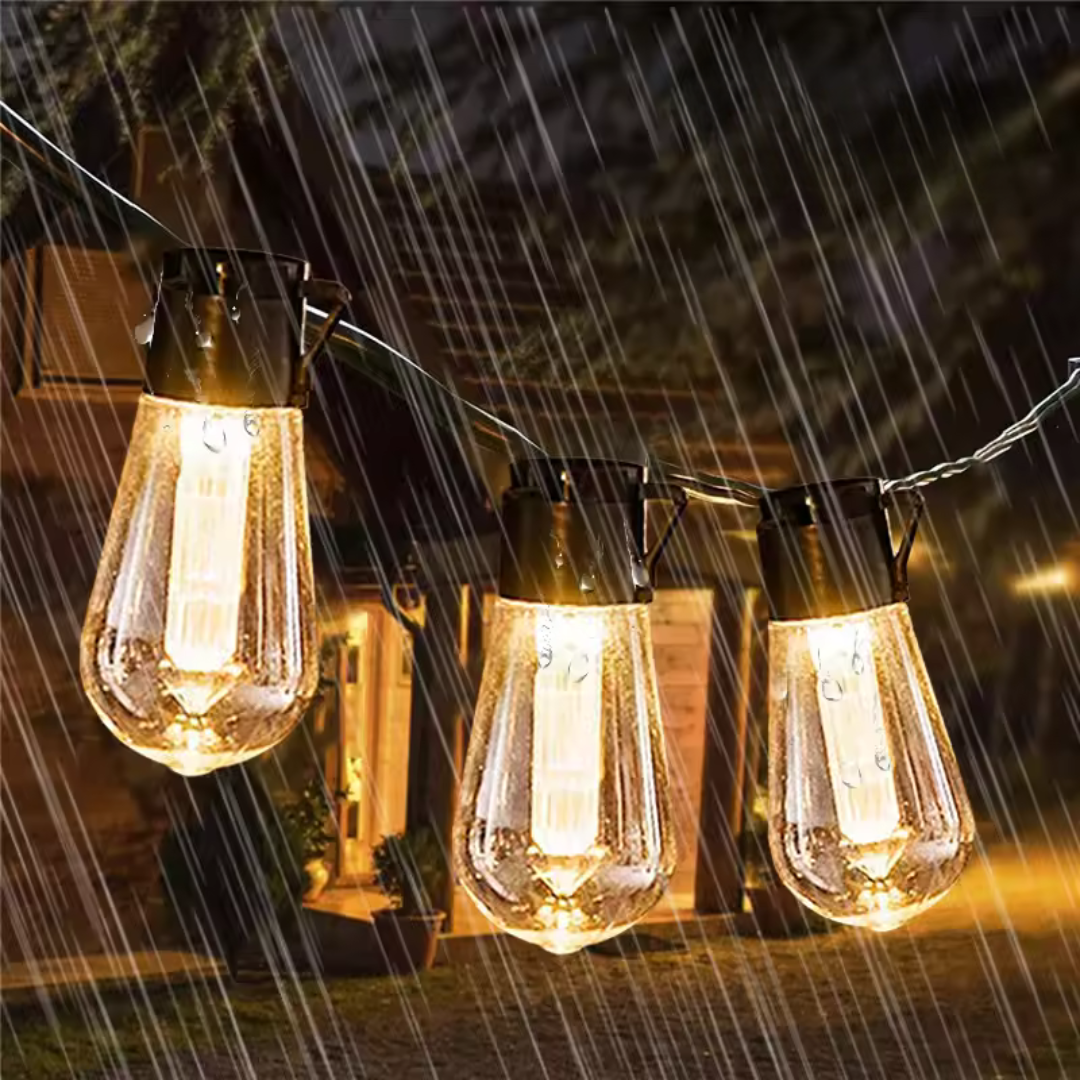 Solar LED String Lights Outdoor Waterproof – CampGlow VintageLights-Home & Garden > Garden lighting > Fairy lights > Solar fairy lights-NordSpur-5m (10 LEDs)-NordSpur
